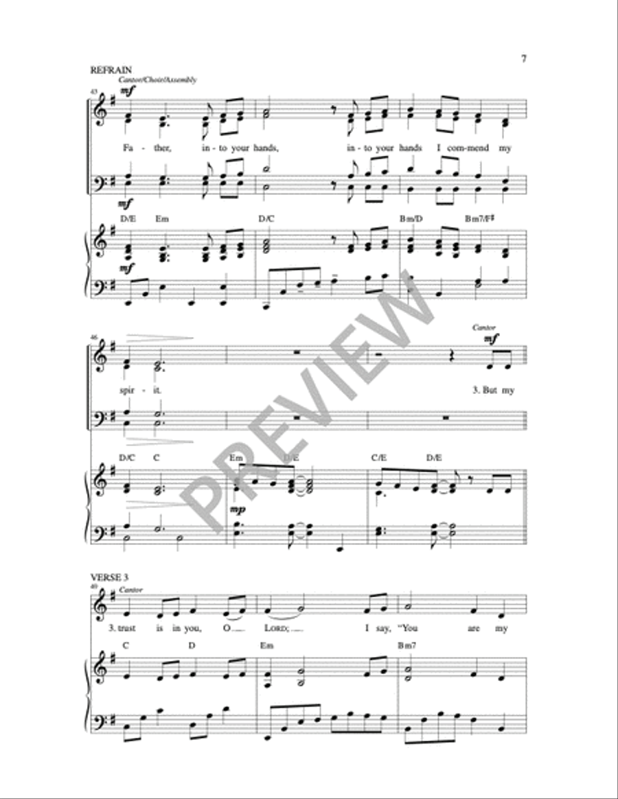 Father into Your Hands Father into Your Hands 4-Part scores gallery preview page 3