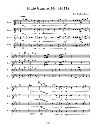 Flute Quartet No. 440112