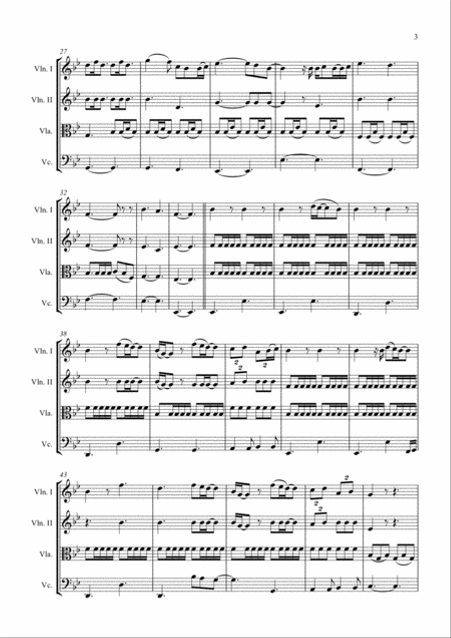 A Thousand Years String Quartet scores gallery preview page 3