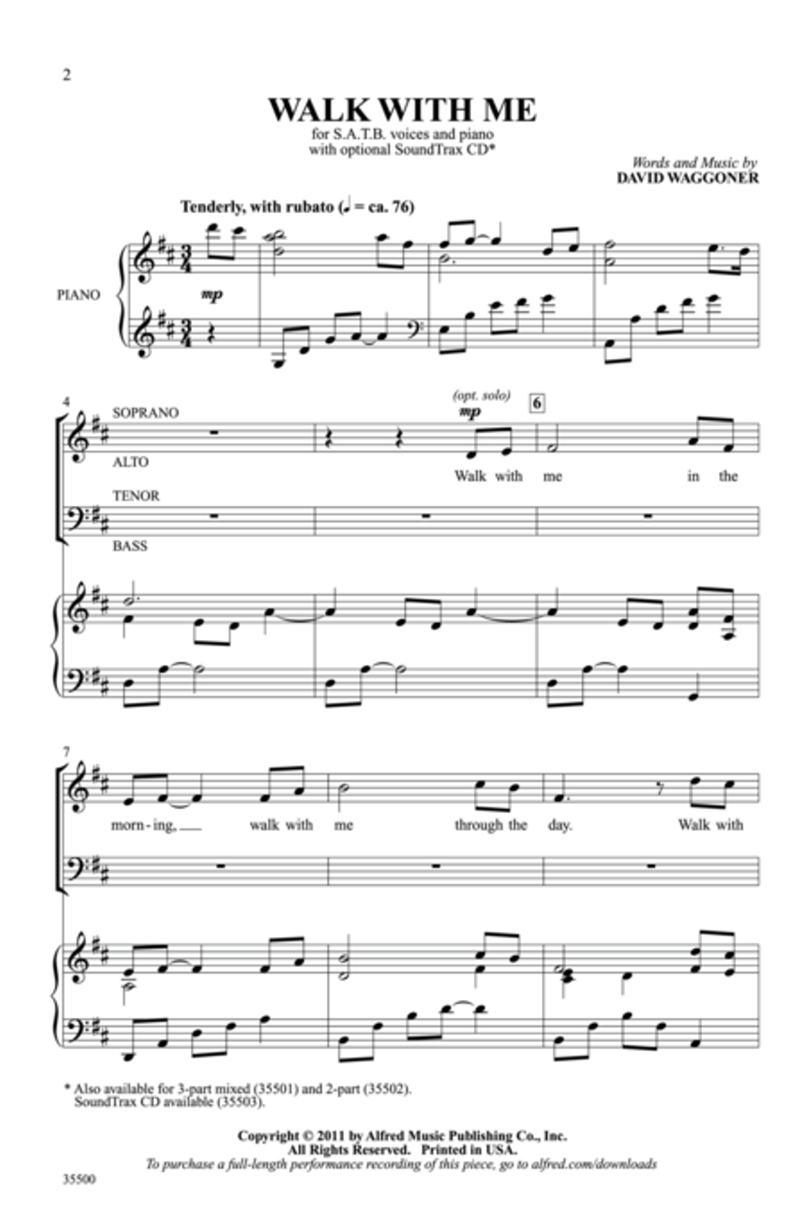 Walk with Me - SoundTrax CD (CD only) Choir scores gallery preview page 2