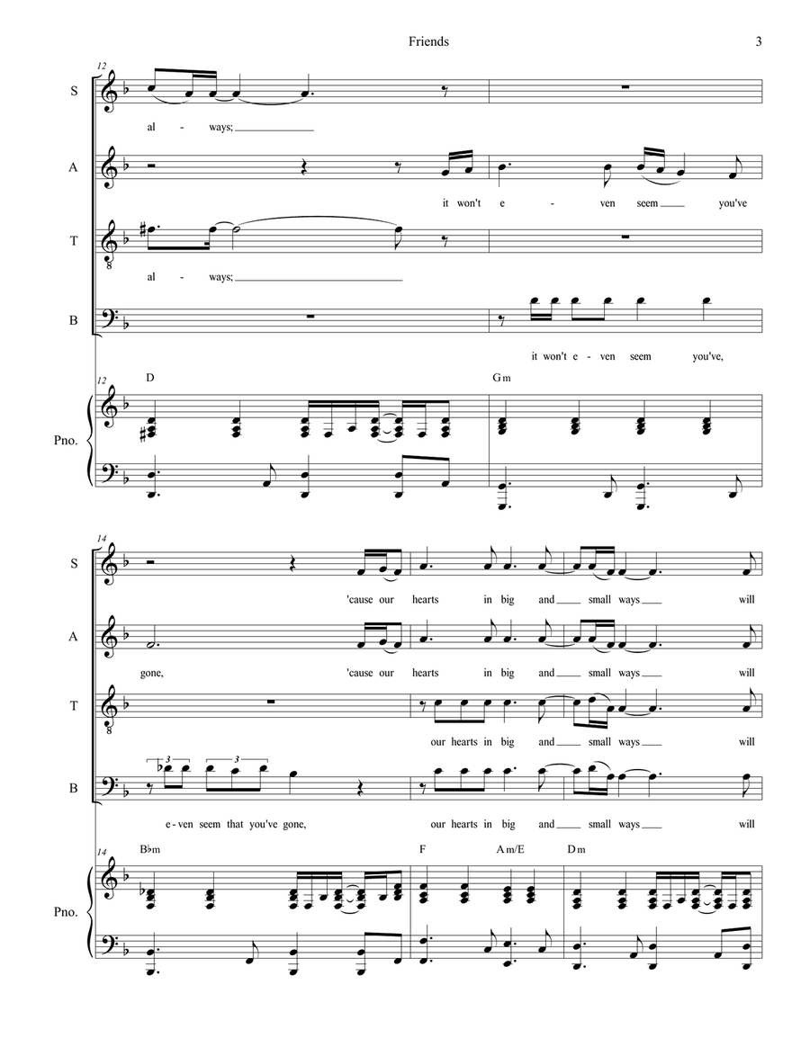 Friends 4-Part scores gallery preview page 3