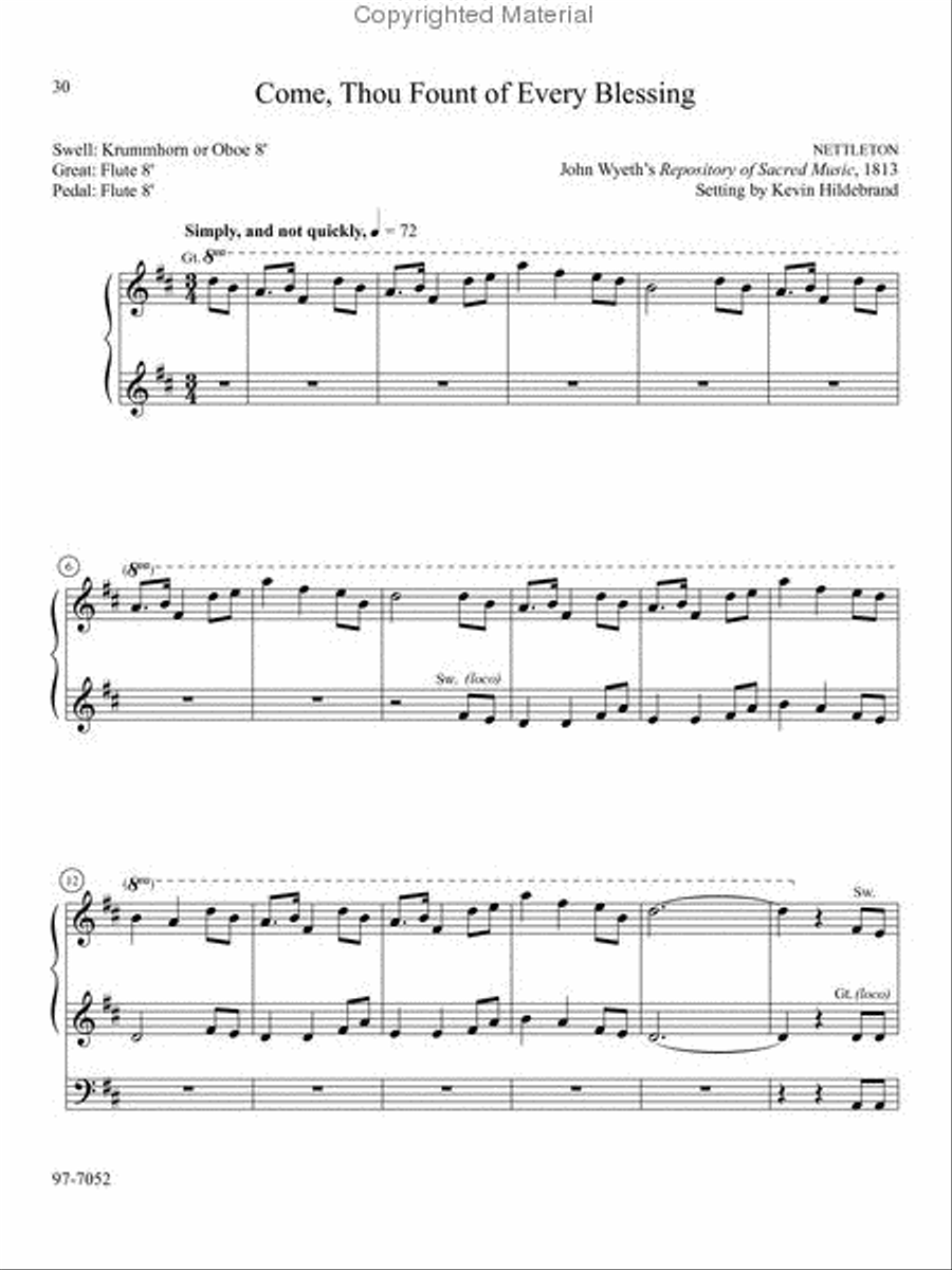 Musica Sacra: Easy Hymn Preludes for Organ, Vol. 3