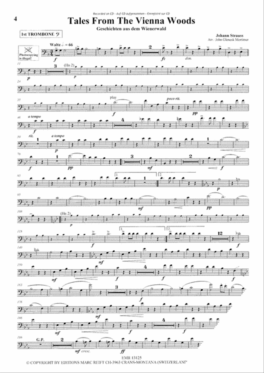 Play The 1st Trombone With The Philharmonic Wind Orchestra Concert Band scores gallery preview page 5