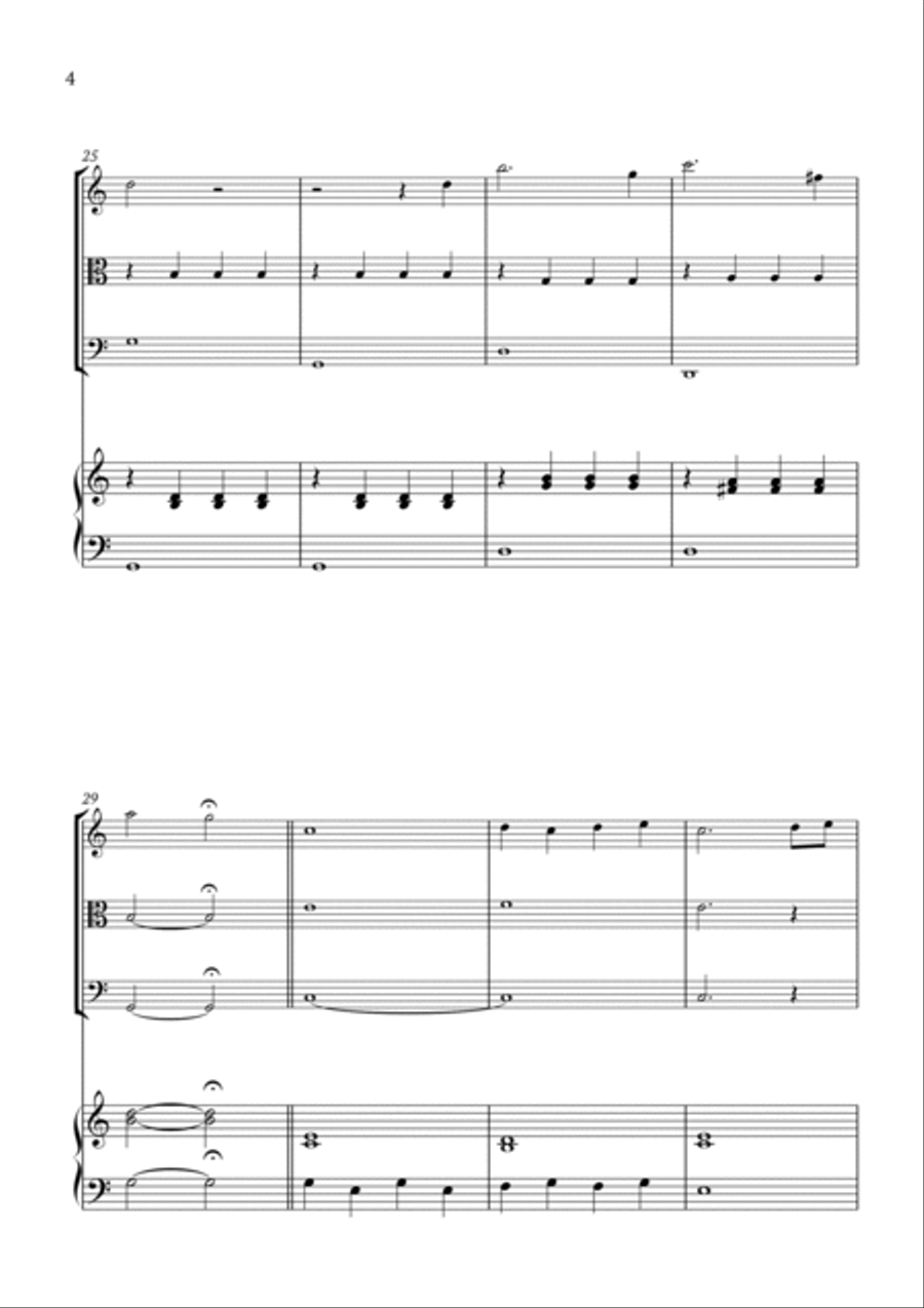 Piano Concerto No.27 Piano Quartet scores gallery preview page 4