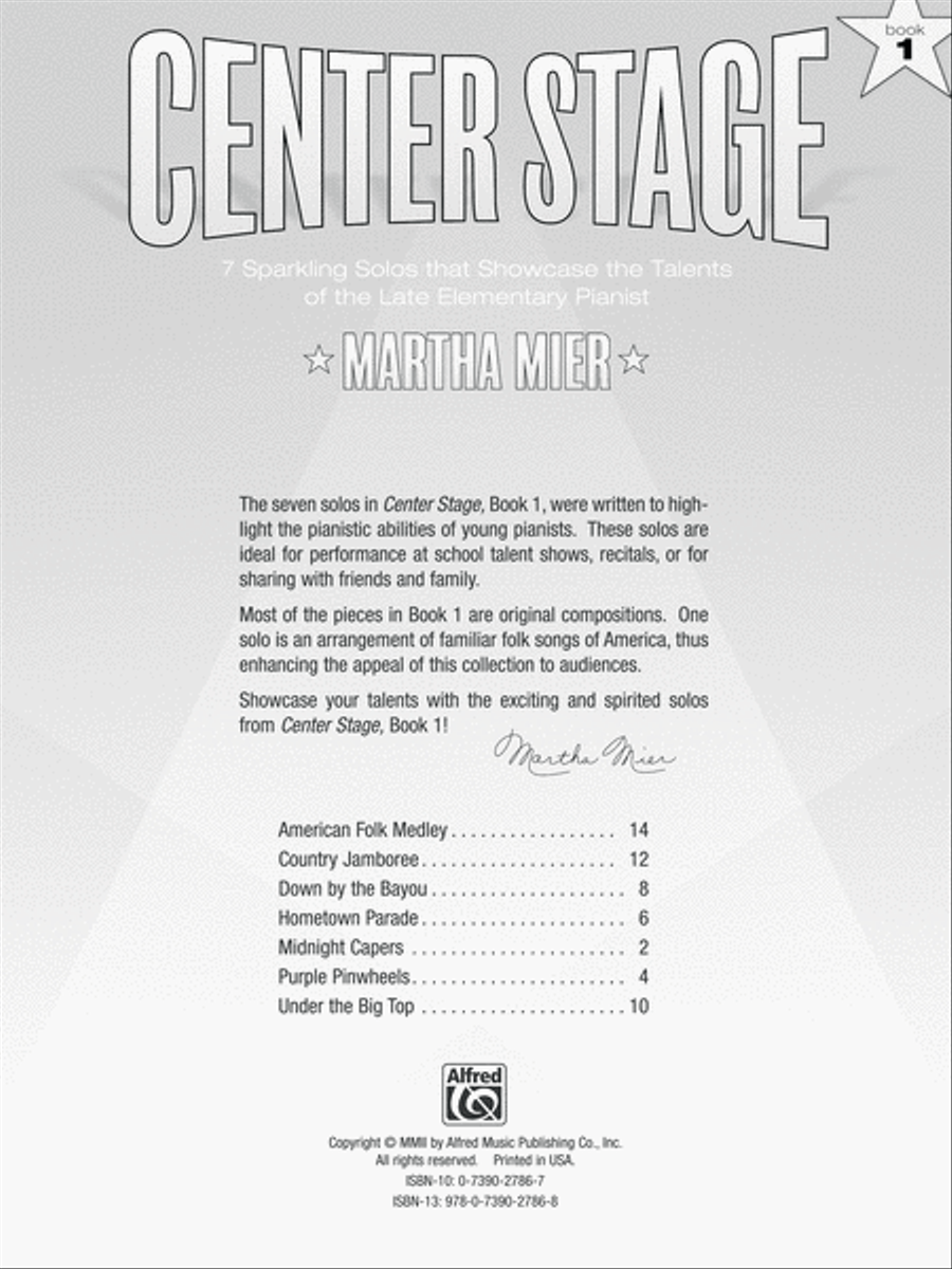 Center Stage, Book 1 Easy Piano scores gallery preview page 5