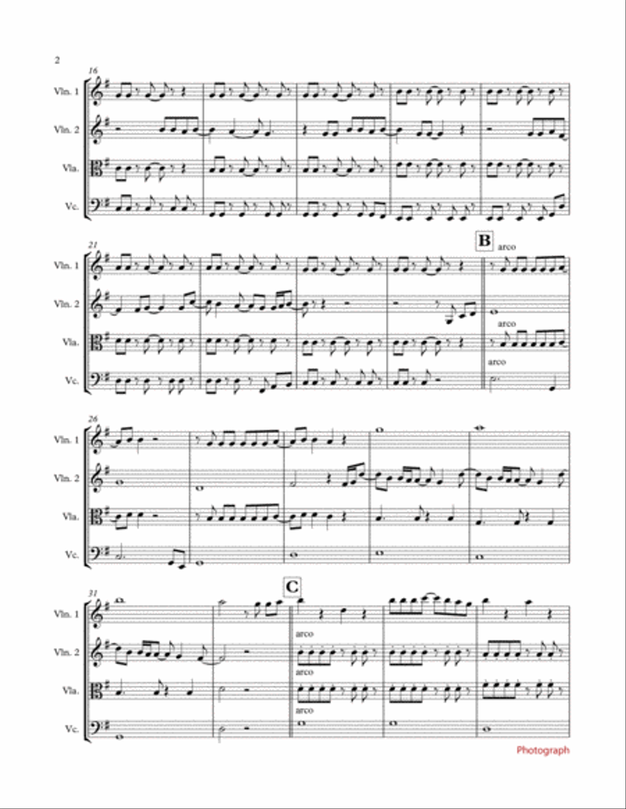 Photograph Photograph String Quartet scores gallery preview page 2