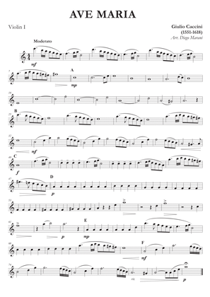 Ave Maria by Caccini-Vavilov for String Quartet
