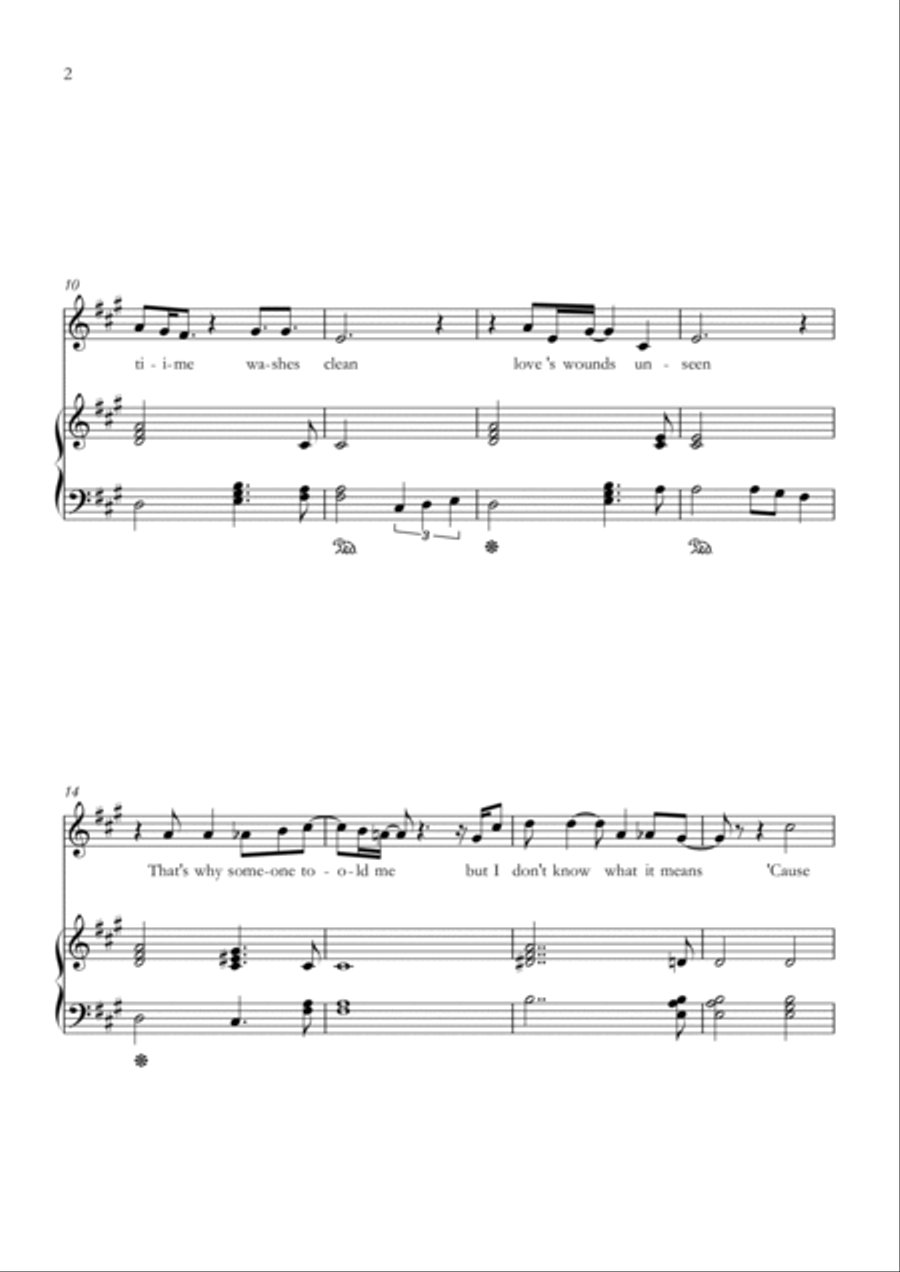 Long Long Time Violin Solo scores gallery preview page 2