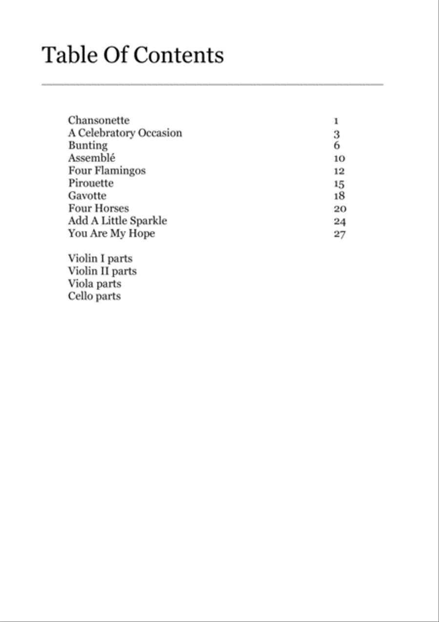 10 Classical Style String Quartets For Weddings And Other Celebrations String Quartet scores gallery preview page 2