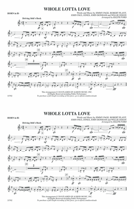 Whole Lotta Love: Horn in B flat