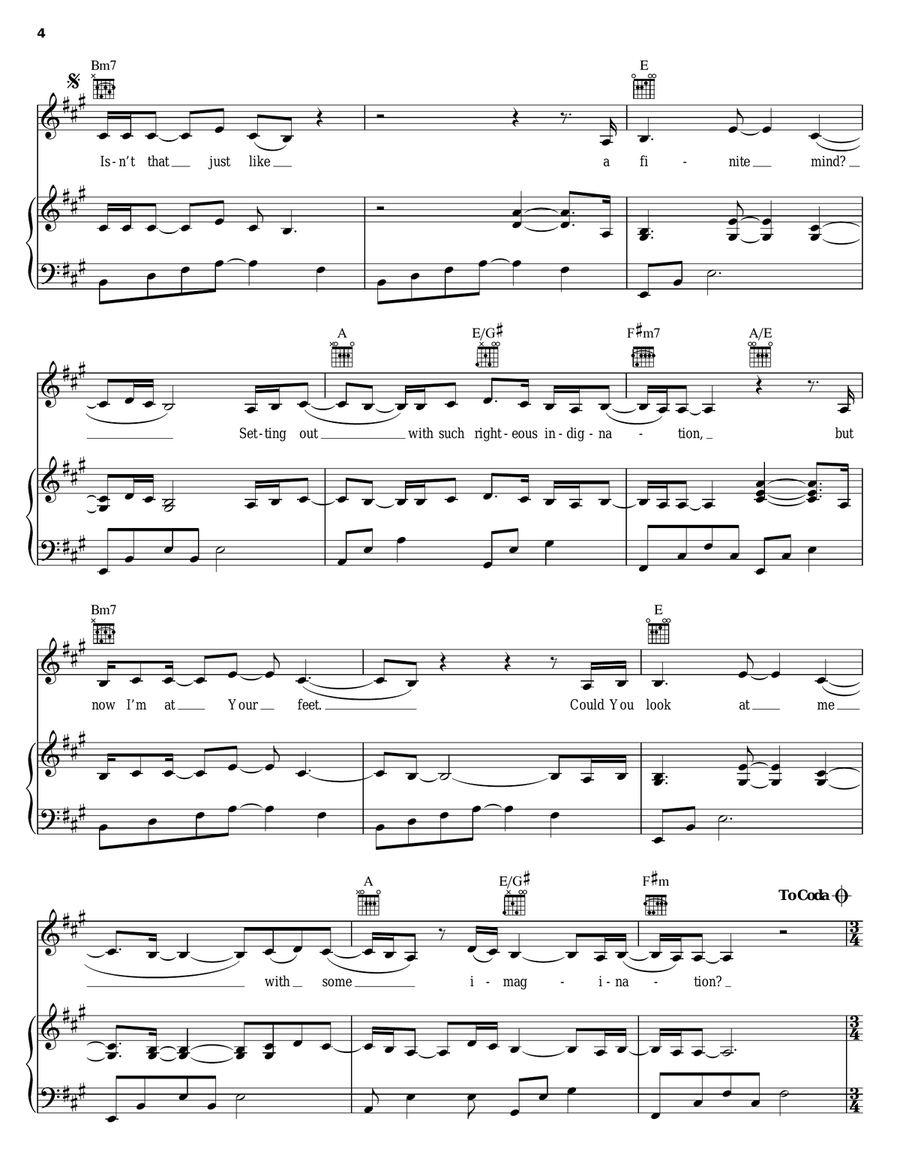 Imagination Piano, Vocal, Guitar scores gallery preview page 4