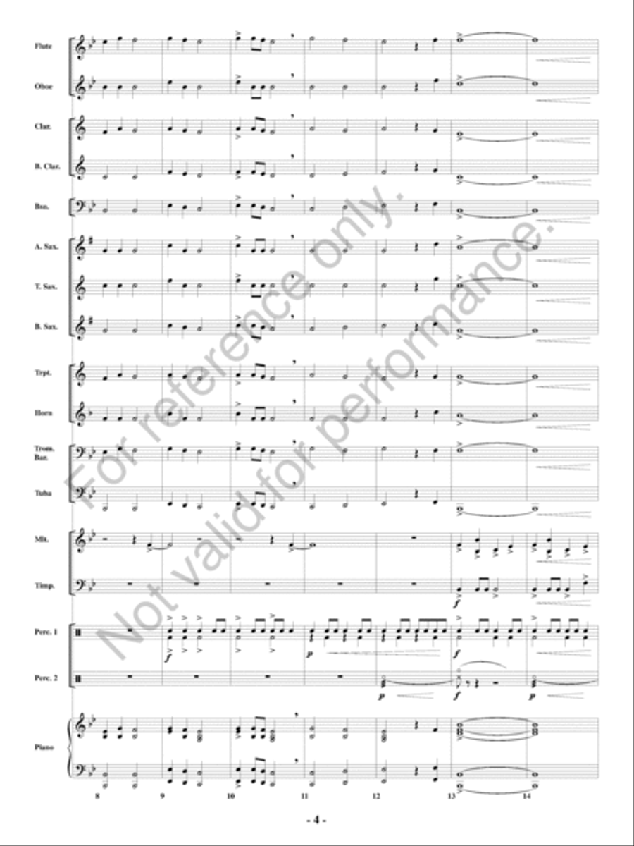 Reign Reign Concert Band scores gallery preview page 5
