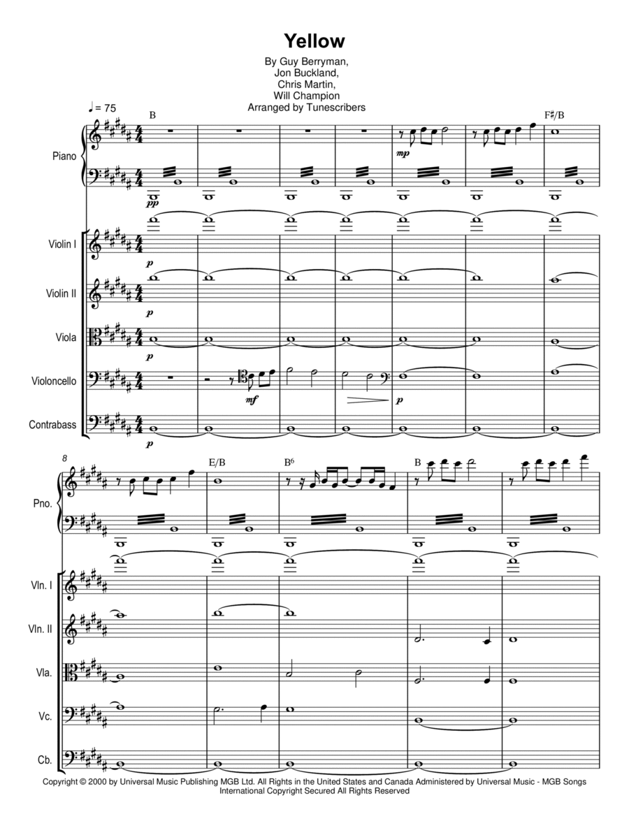 Yellow String Orchestra scores gallery preview page 1