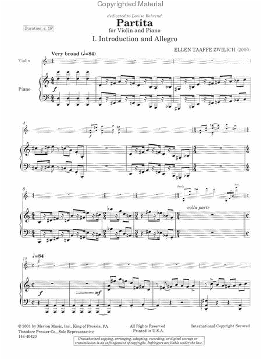 Partita Chamber Music scores gallery preview page 2