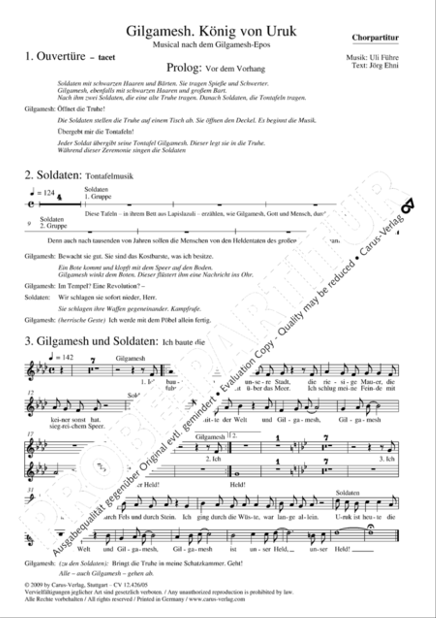 Gilgamesh - Konig von Uruk 3-Part scores gallery preview page 2