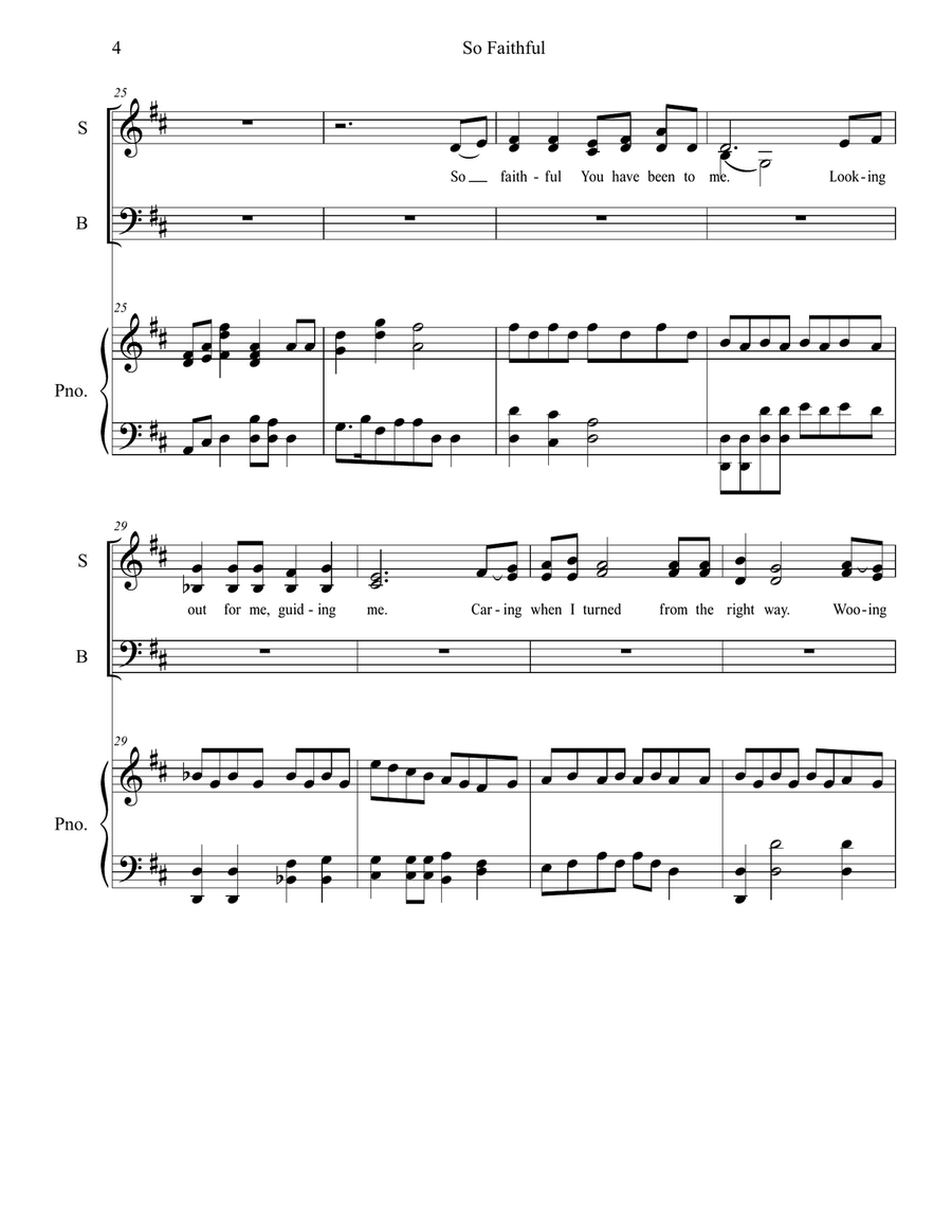 So Faithful 4-Part scores gallery preview page 4