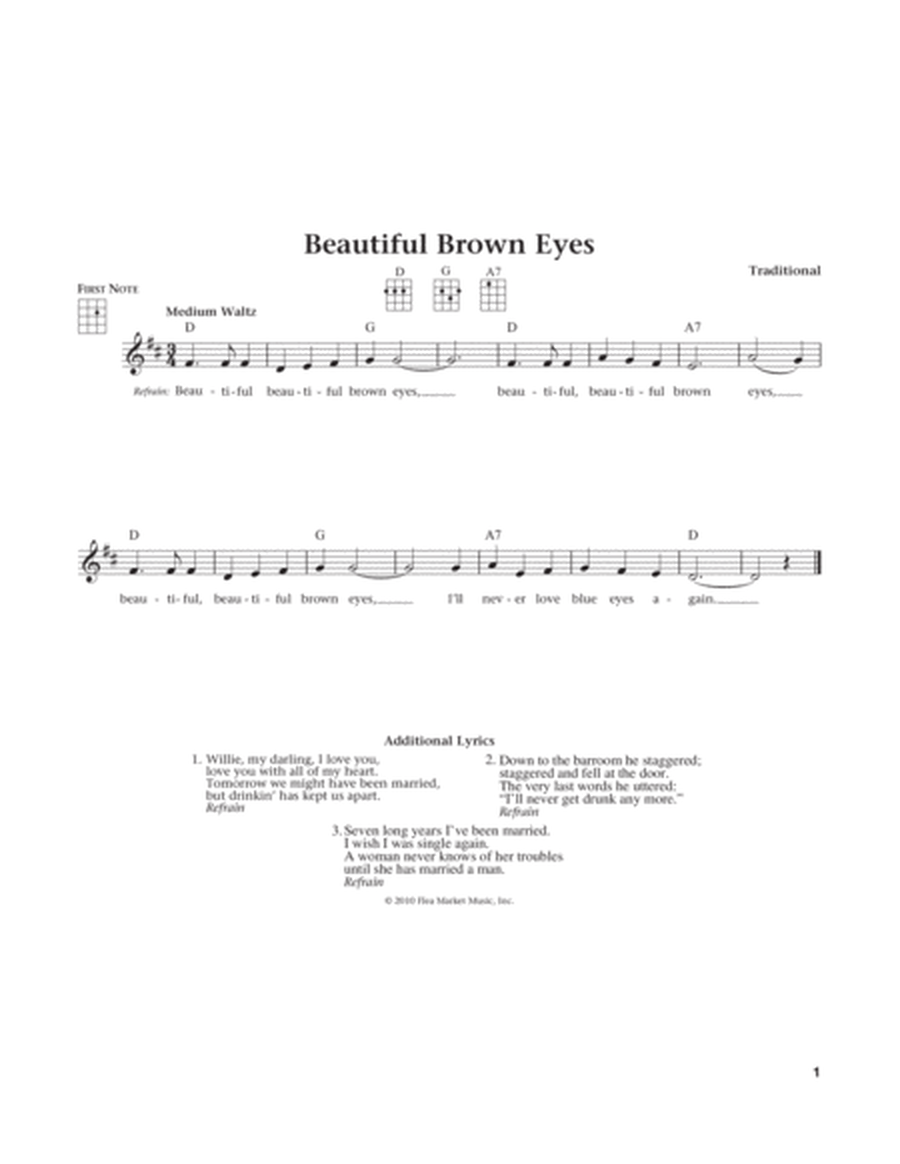 Beautiful Brown Eyes (from The Daily Ukulele) (arr. Liz and Jim Beloff)