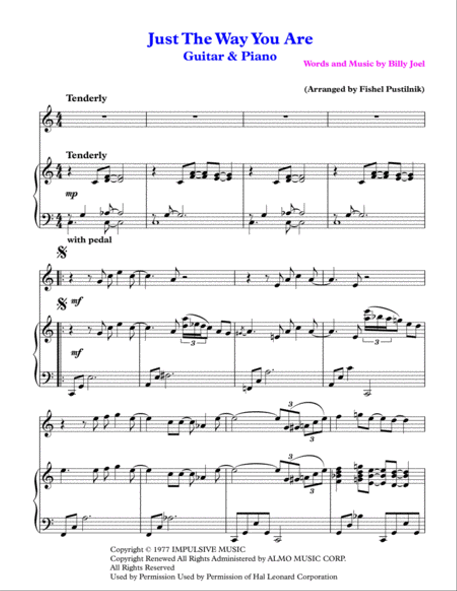 Just The Way You Are String Duet scores gallery preview page 2