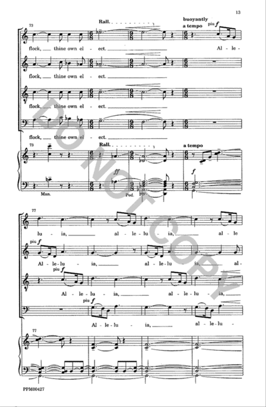 Light's Glittering Morn 4-Part scores gallery preview page 14