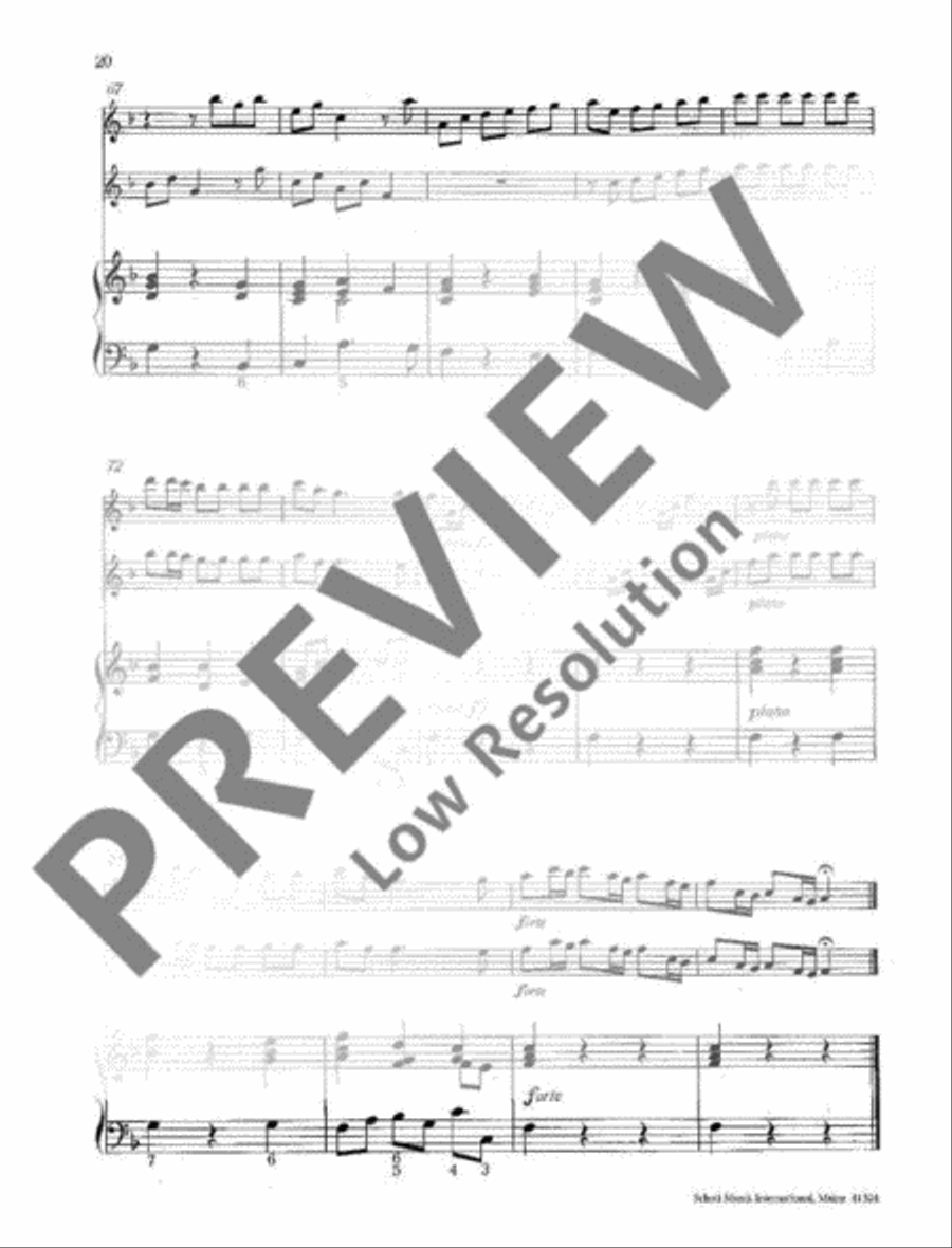 Triosonata F Major Cello scores gallery preview page 21