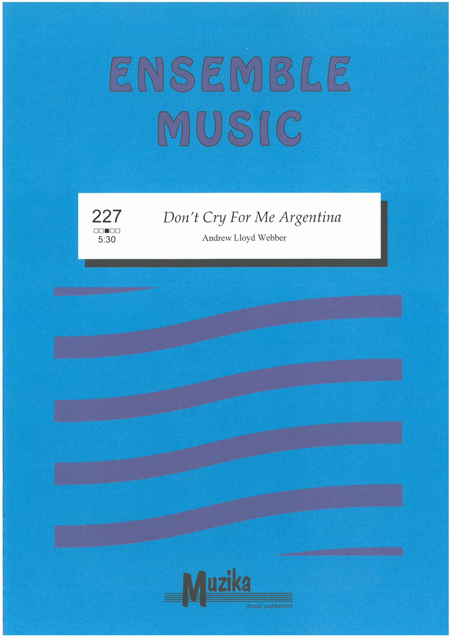 Don't Cry For Me Argentina Set of Parts scores gallery preview page 1