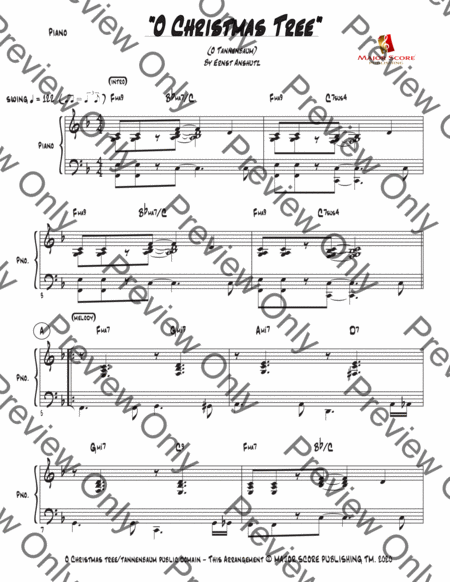 O Christmas Tree - Trombone & Piano - F Major image number null