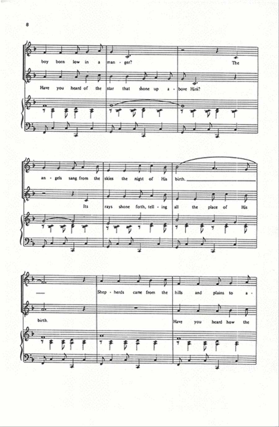 Have You Heard of the Boy? 2-Part scores gallery preview page 8