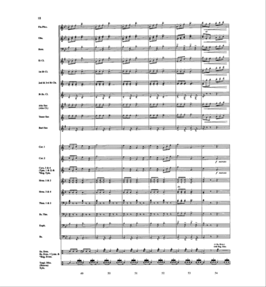 Sabre and Spurs Concert Band scores gallery preview page 10