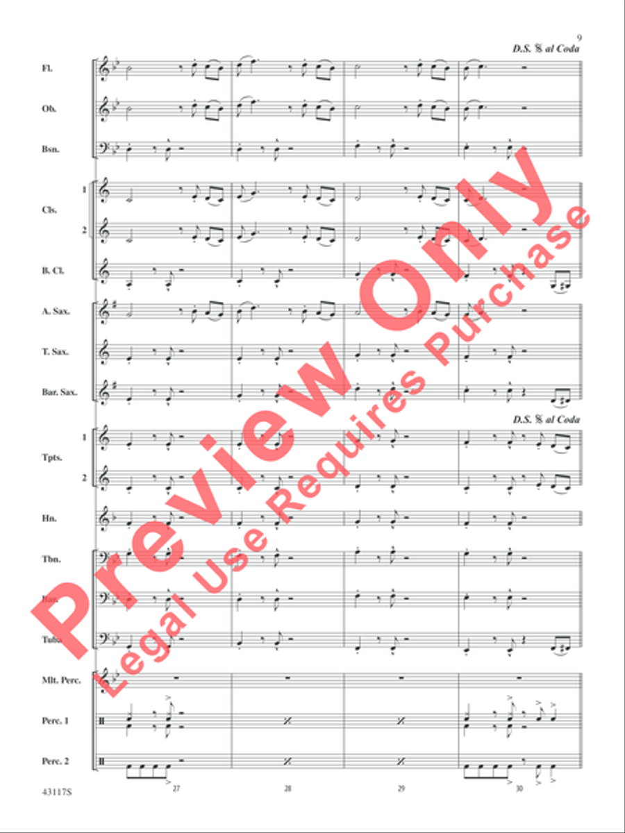 Timber Timber Concert Band scores gallery preview page 9