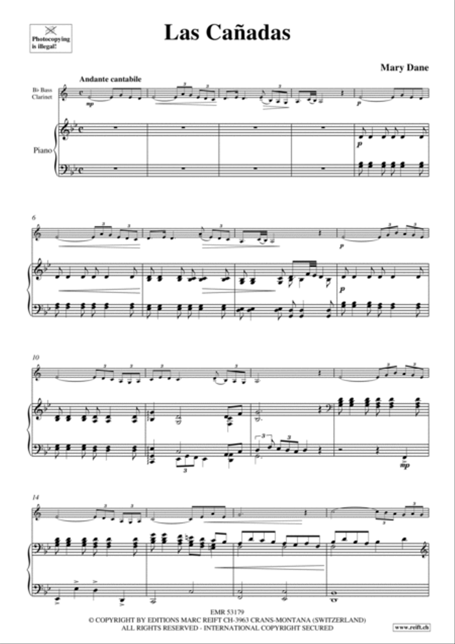 Las Canadas Bass Clarinet scores gallery preview page 3