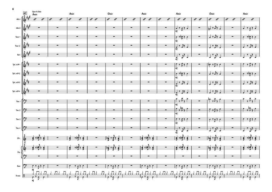 God Rest Ye Merry Gentlemen Jazz Ensemble scores gallery preview page 6