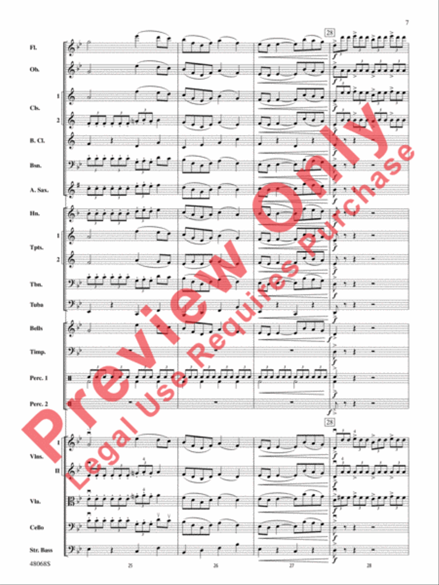 Themes from March Slav Full Orchestra scores gallery preview page 8