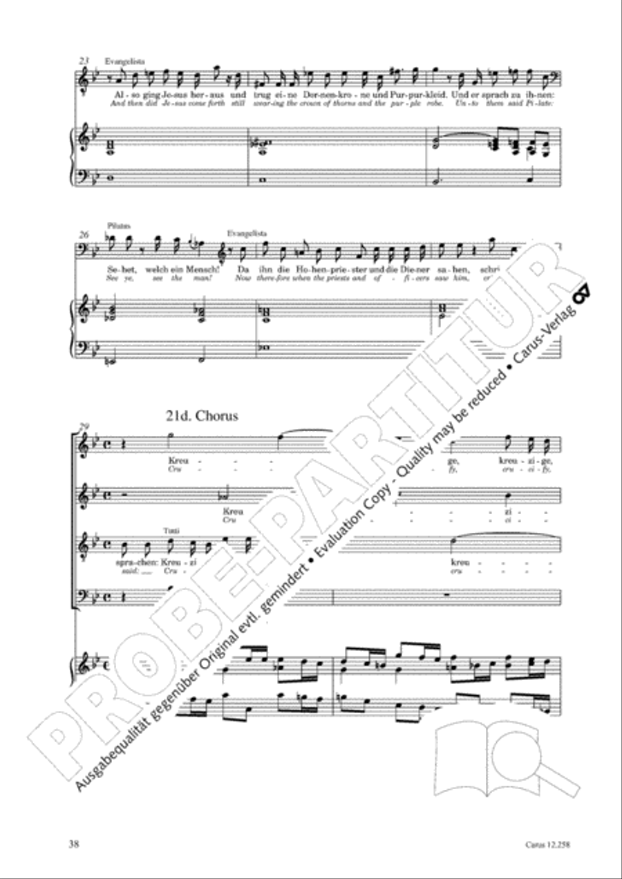 Johann Sebastian Bachs Johannes-Passion fur Kinder und Jugendliche STB scores gallery preview page 39