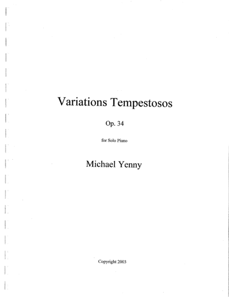 Variations Tempestosos, op. 34 image number null