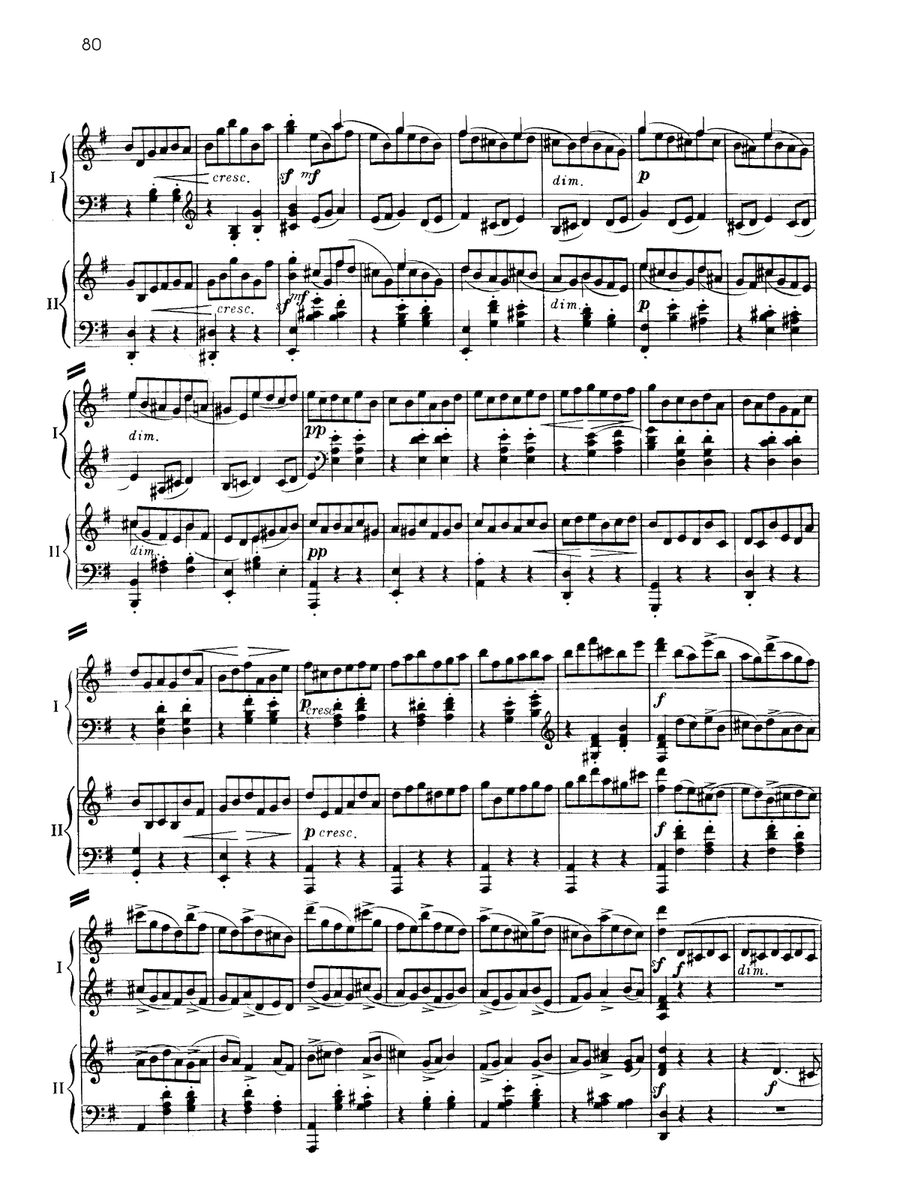 Suite No. 2, Opus 17 - II. Valse - Piano Duo (2 Pianos, 4 Hands) Piano Duet scores gallery preview page 2