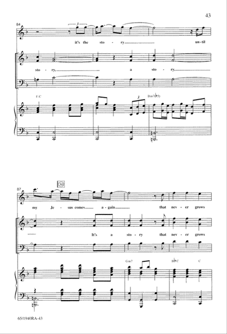 We Will Know Peace 3-Part scores gallery preview page 45