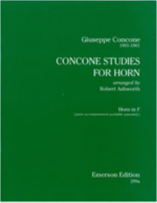 Book cover for Concone Studies For Horn