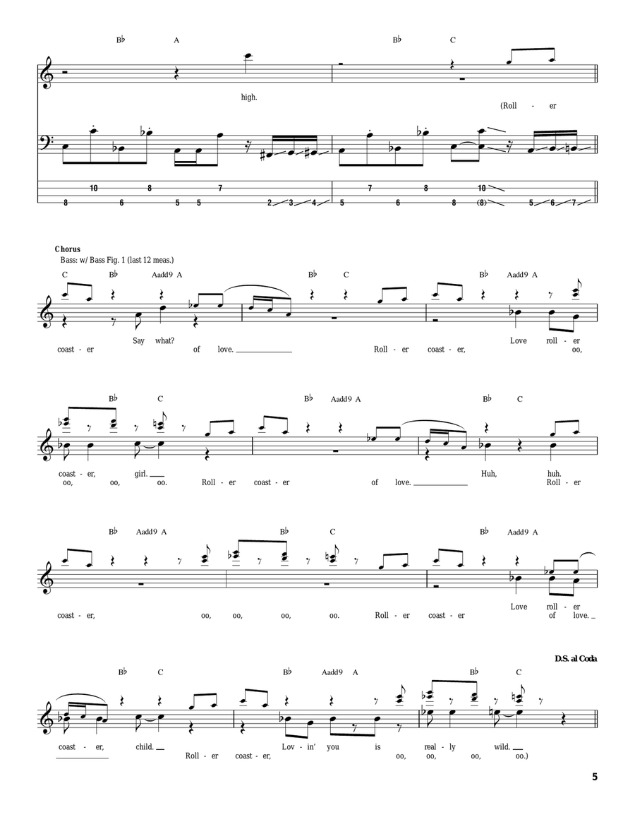 Love Rollercoaster Acoustic Guitar scores gallery preview page 5