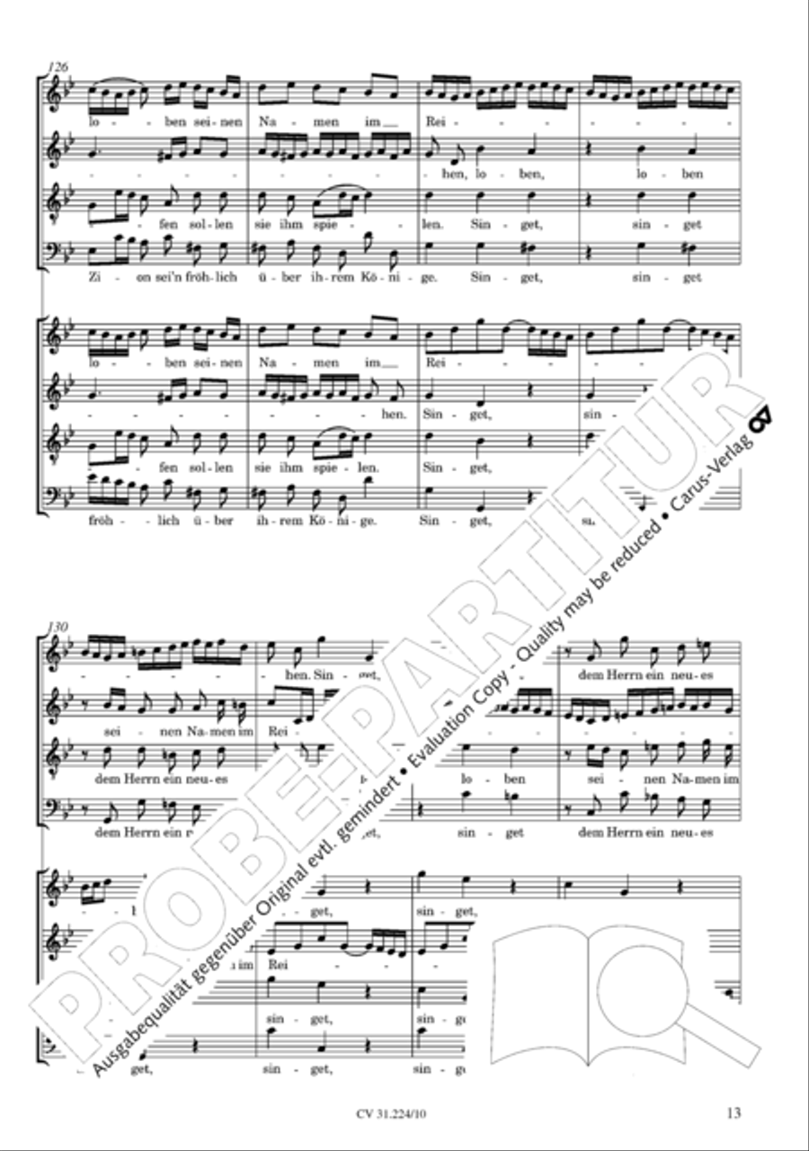 The complete motets (without Bc) Choir scores gallery preview page 20