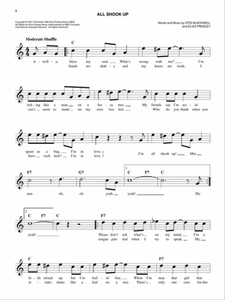 The Easy 3-Chord Fake Book Piano scores gallery preview page 7