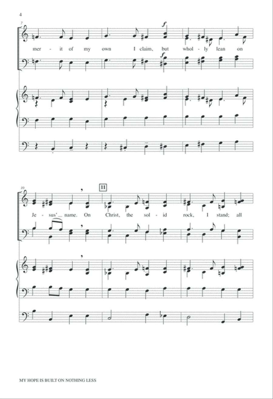 My Hope is Built on Nothing Less 4-Part scores gallery preview page 25