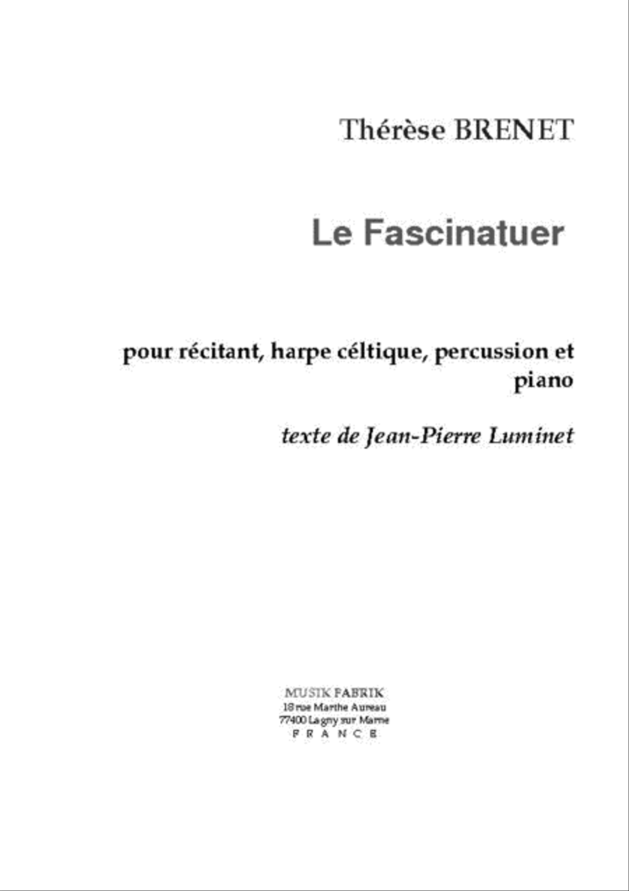 Le Fascinateur Celtic Harp scores gallery preview page 1