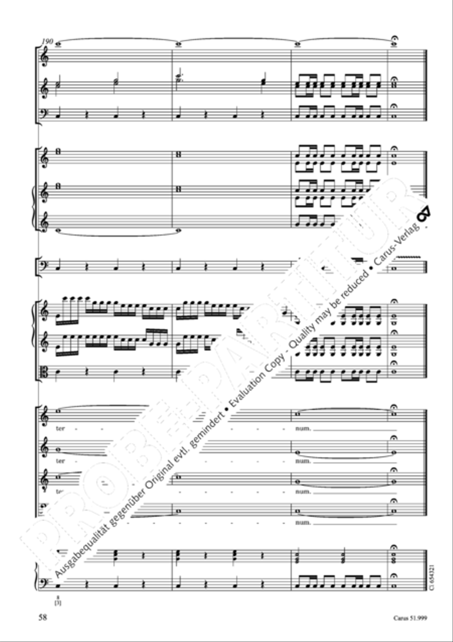 Te Deum Te Deum 4-Part scores gallery preview page 59