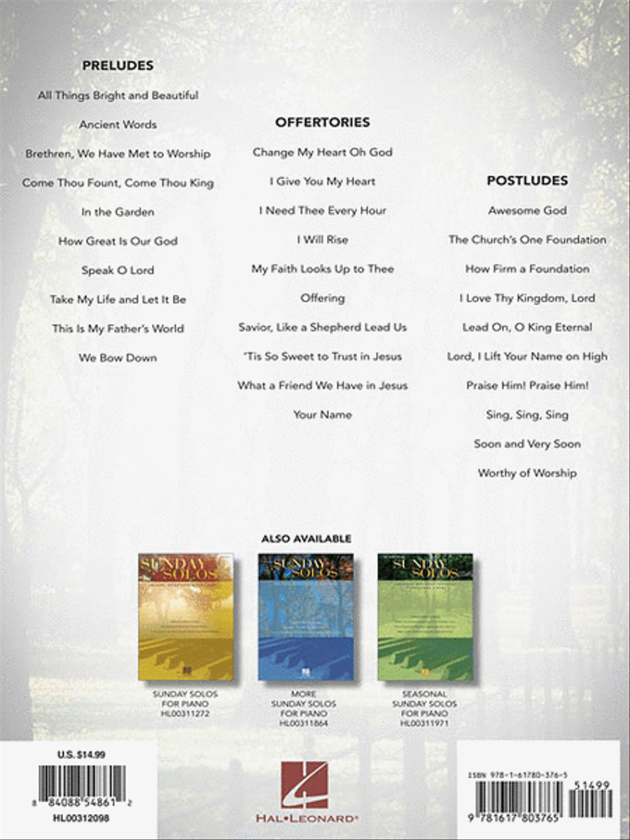 Even More Sunday Solos for Piano Piano Solo scores gallery preview page 2