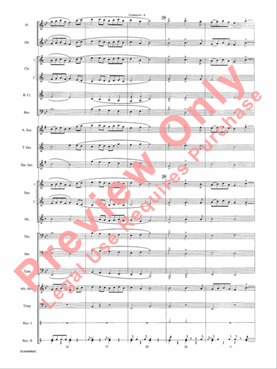 Paths of Glory Concert Band scores gallery preview page 8