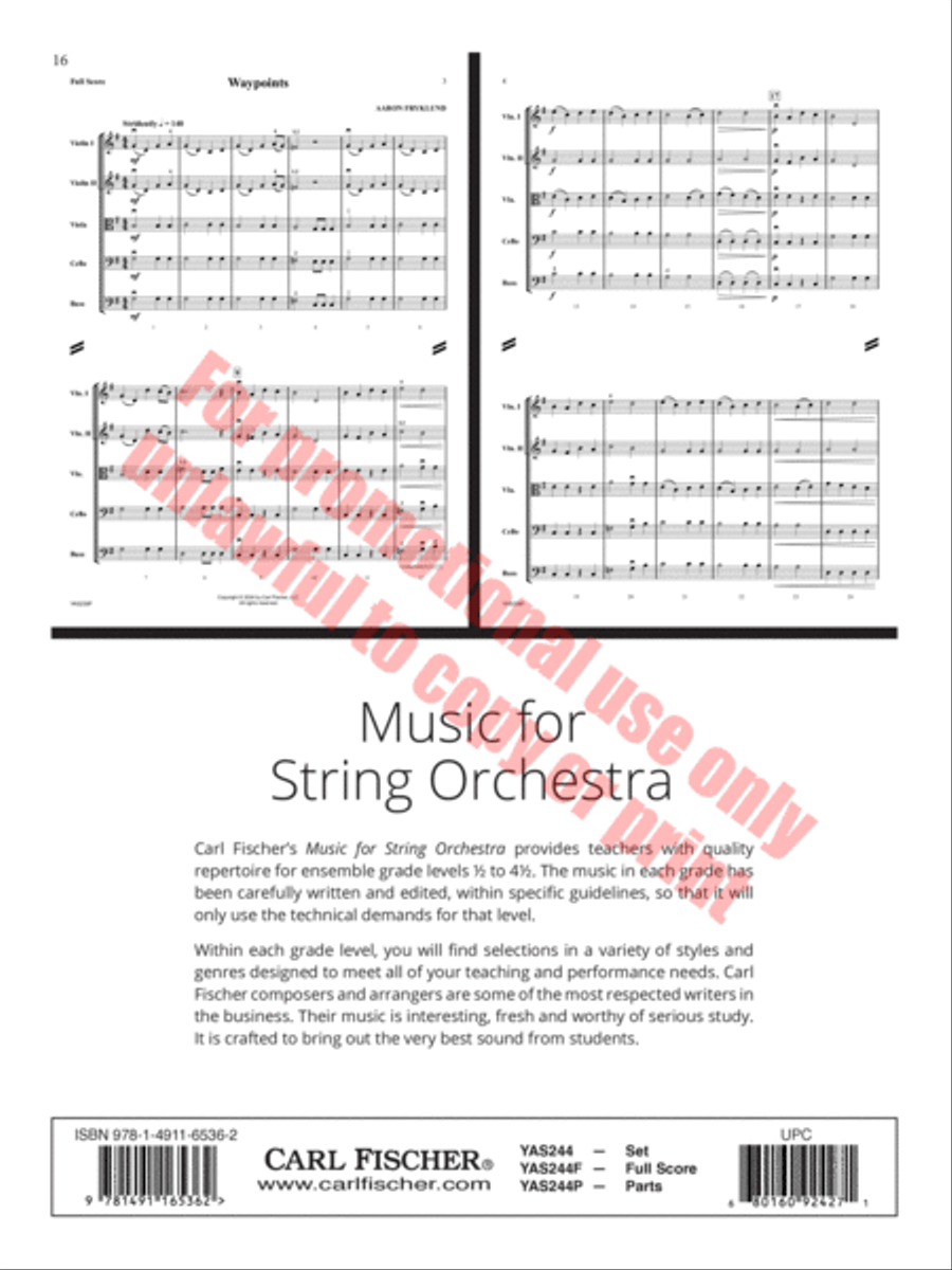 Fossils and Finale Orchestra scores gallery preview page 16