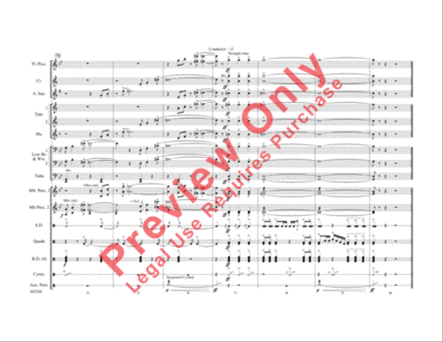 Die Another Day / Live and Let Die / James Bond Theme Marching Band scores gallery preview page 13