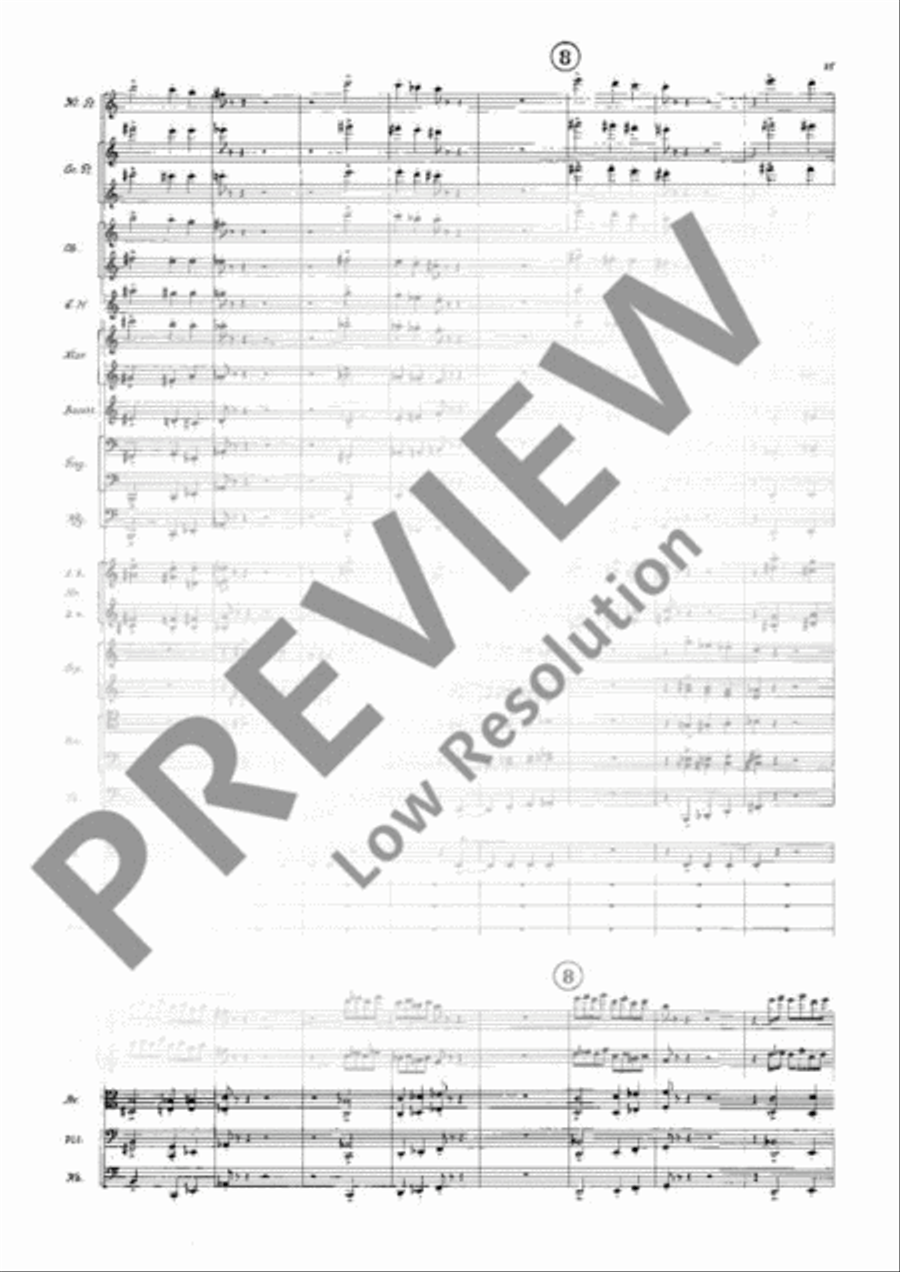 Symphony in E flat Major Orchestra scores gallery preview page 20