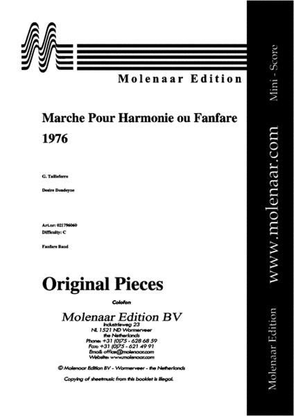 Marche Pour Harmonie ou Fanfare