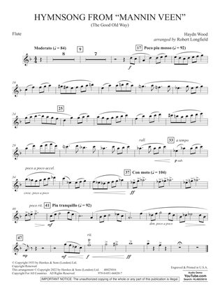 Hymnsong from "Mannin Veen" (arr. Robert Longfield) - Flute
